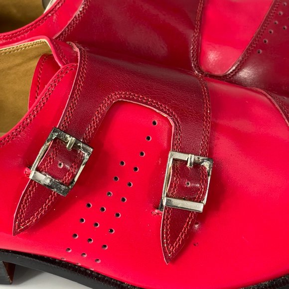Giorgio Brutini Red Leather Derby Shoes, Size 12 M main image 9